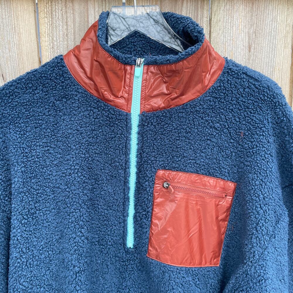 Fabletics Jacket Pullover Larissa Large Navy Brow… - image 3